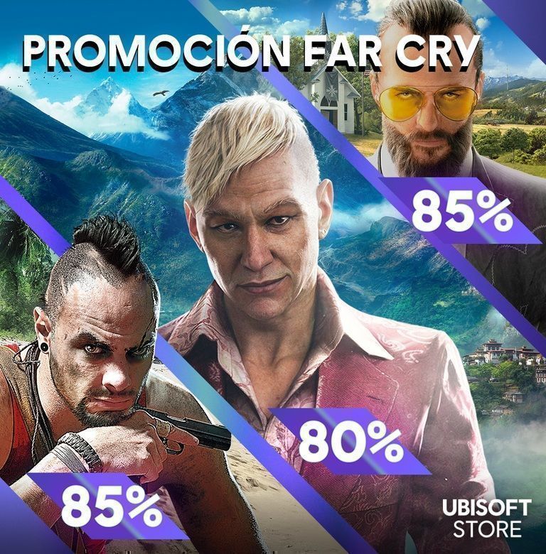 Sumérgete en los mejores títulos de la franquicia Far Cry® a precio especial