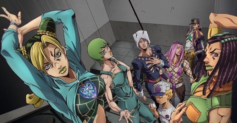 Arte y reparto de Jojo's Bizarre Adventure Stone Ocean