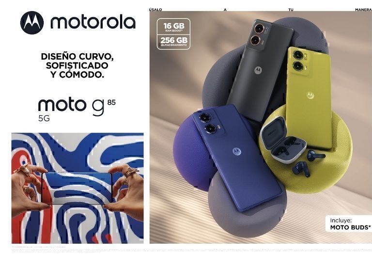 Llega el primer moto g con pantalla sin bordes: moto g85 5G ya está disponible en Costa Rica.