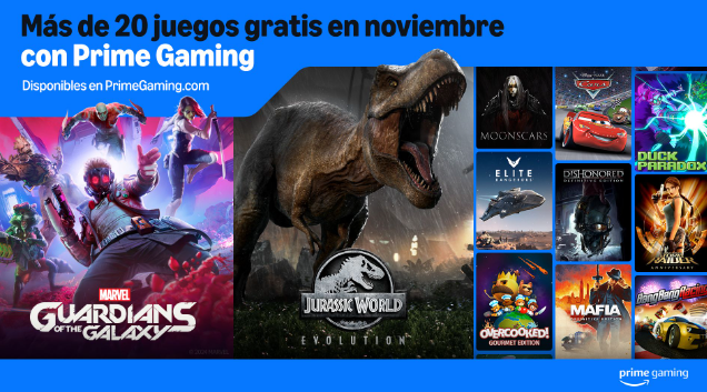Prime Gaming, actualización de contenidos de noviembre