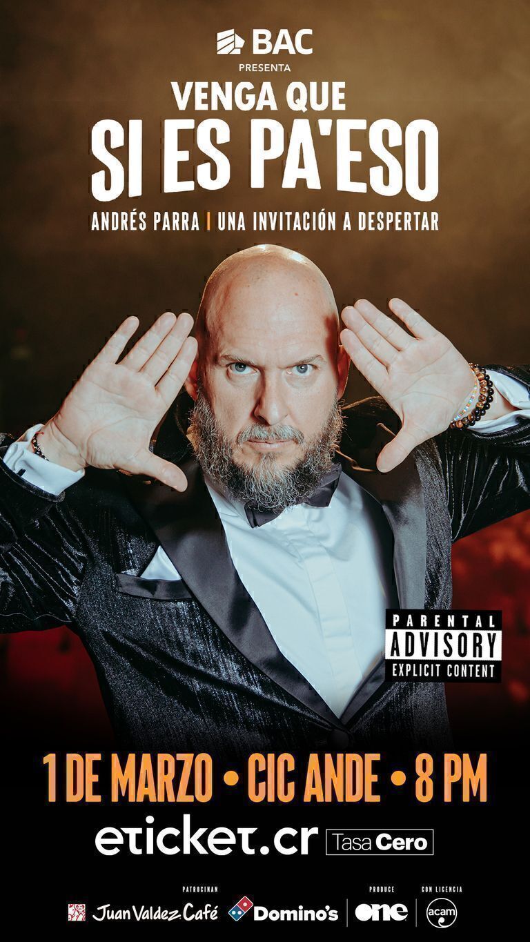 ¡Prepárate para una noche inolvidable con Andrés Parra en Costa Rica!