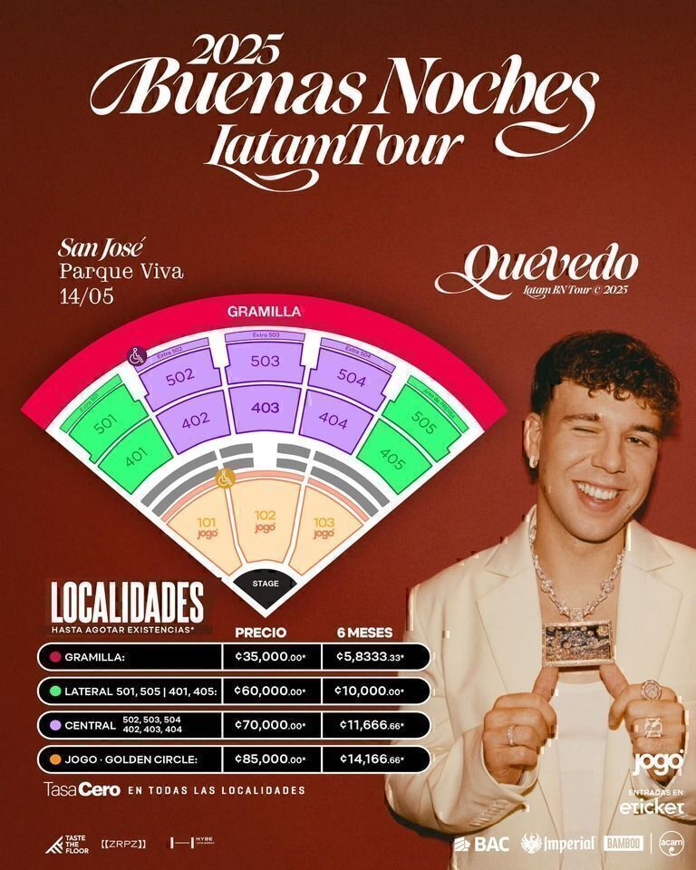 ¡Quevedo por primera vez en Costa Rica! Inicia la preventa de entradas para el concierto