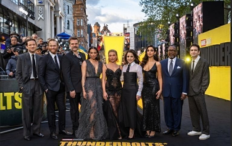 EL ELENCO Y LOS REALIZADORES DE THUNDERBOLTS* DE MARVEL STUDIOS SE REUNIERON EN LA PREMIERE DE LA PELÍCULA EN LONDRES