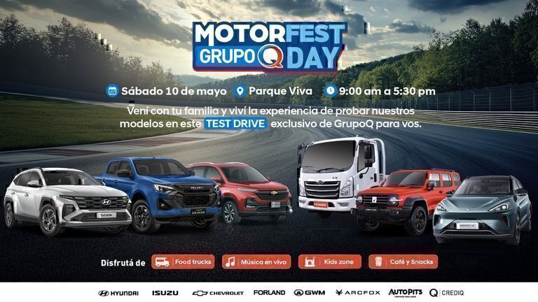 Conozca y pruebe seis marcas de autos en el Motor Fest de Grupo Q