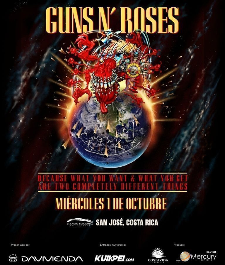 ¡Guns N' Roses regresa a Costa Rica!