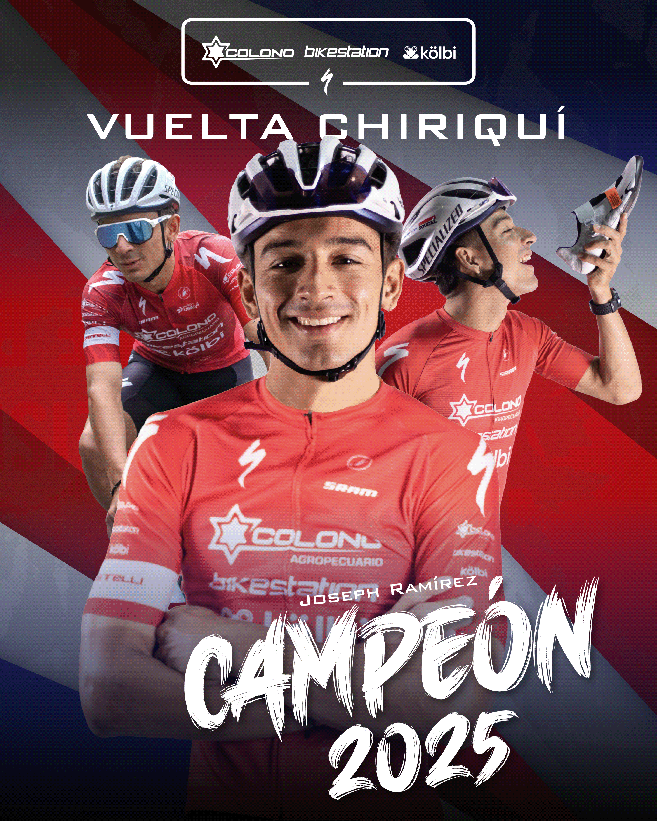 Equipo costarricense es campeón de la Vuelta Chiriquí 2025