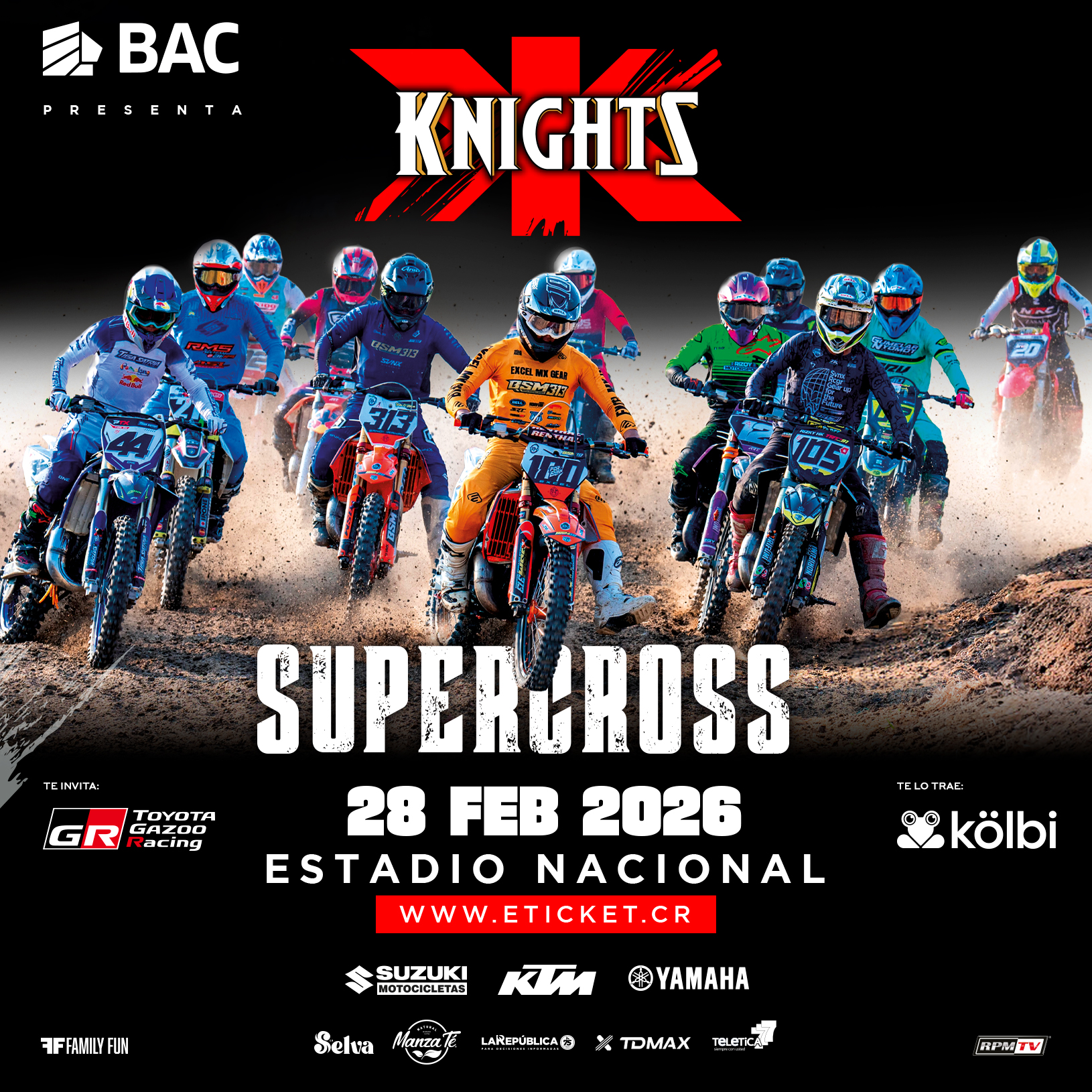Supercross de X-Knights 2026 será Campeonato Panamericano