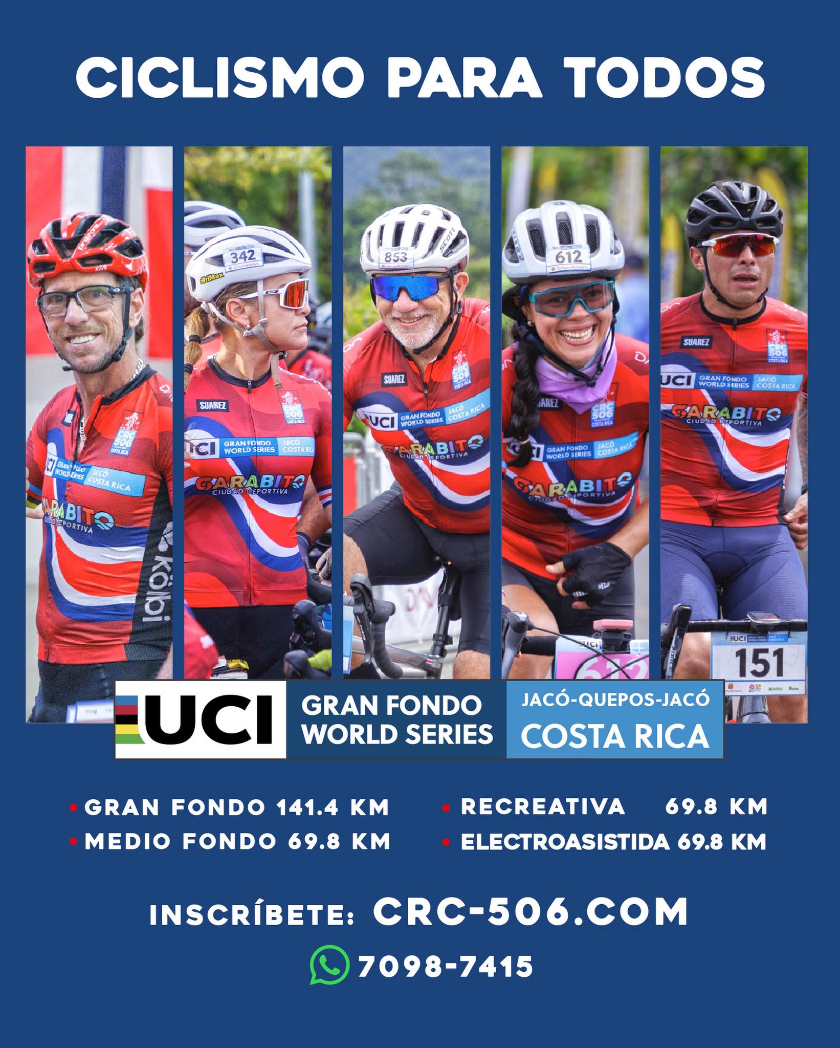 Inscripciones abiertas para el UCI CRC 506 Gran Fondo de Costa Rica 2026