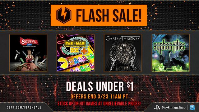 Nuevo Flash Sale con juegos a menos de $1