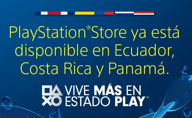 Playstation Store para Costa Rica, Ecuador y Panamá.