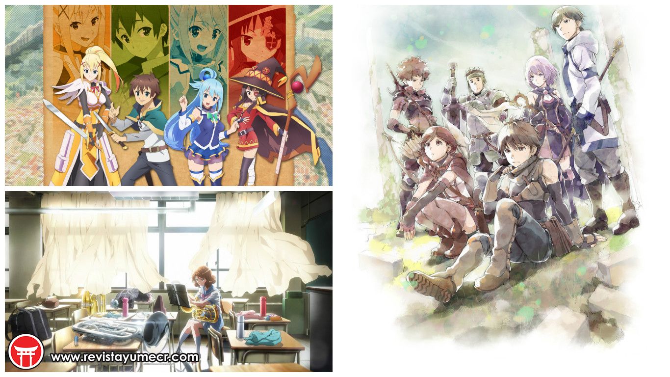 Noticias anime – Kono Subarashii Sekai ni Shukufuku wo!, Hibike! Euphonium y más