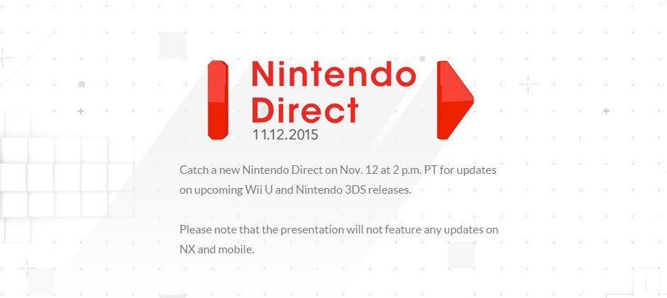 Resumen del Nintendo Direct, 12 de Noviembre 2015
