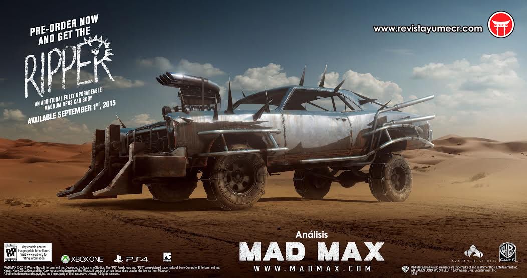 Análisis – Mad Max para PS4