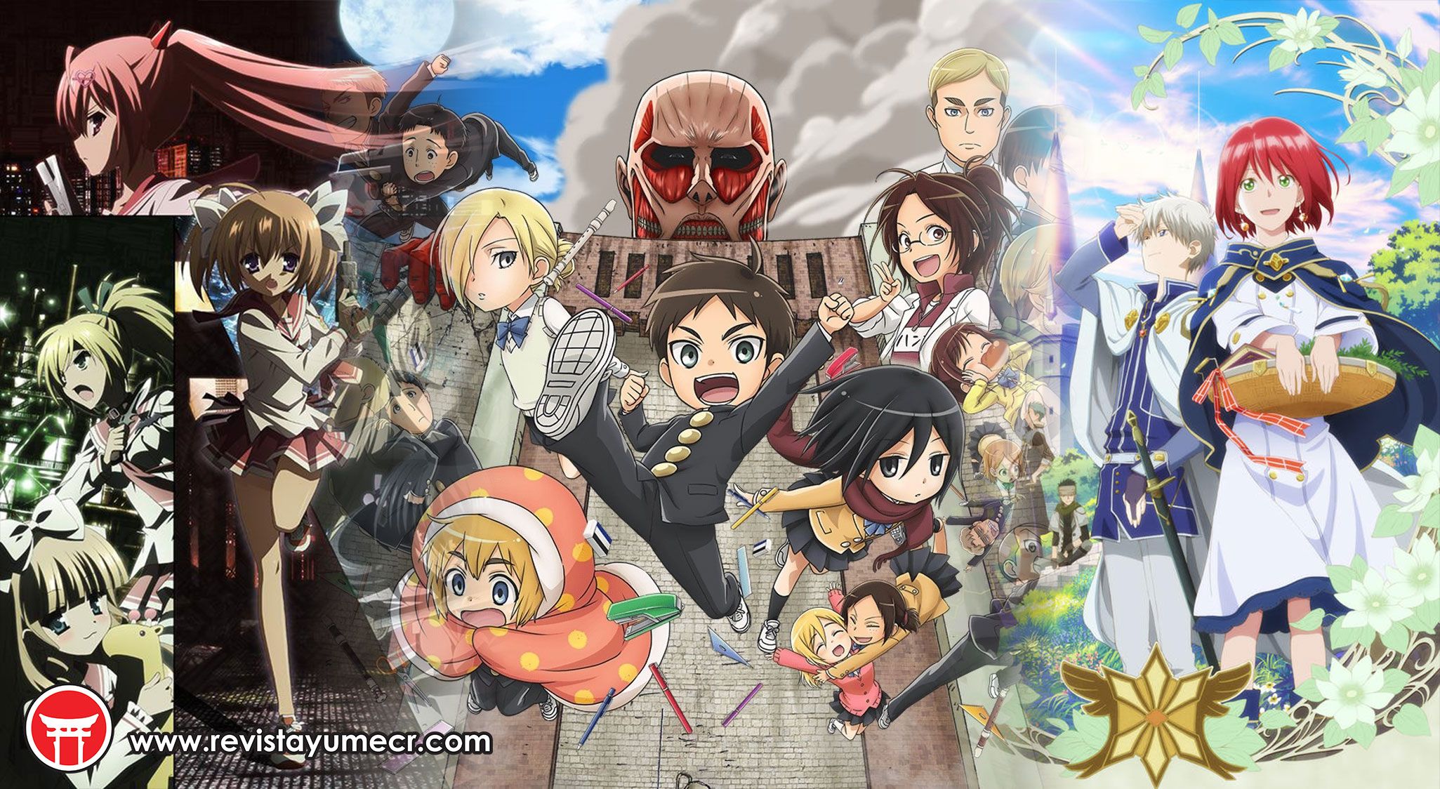 Hidan no Aria, One Piece, Shingeki no Kyojin y más en lo más destacado para iniciar la semana