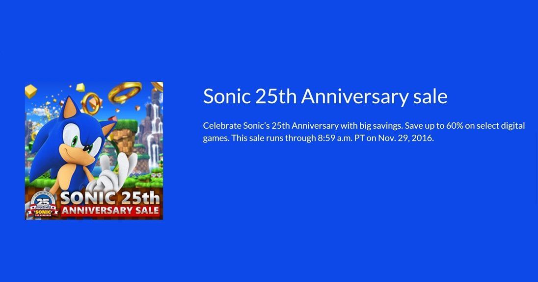 Sonic tiene sus títulos en rebaja desde la eShop