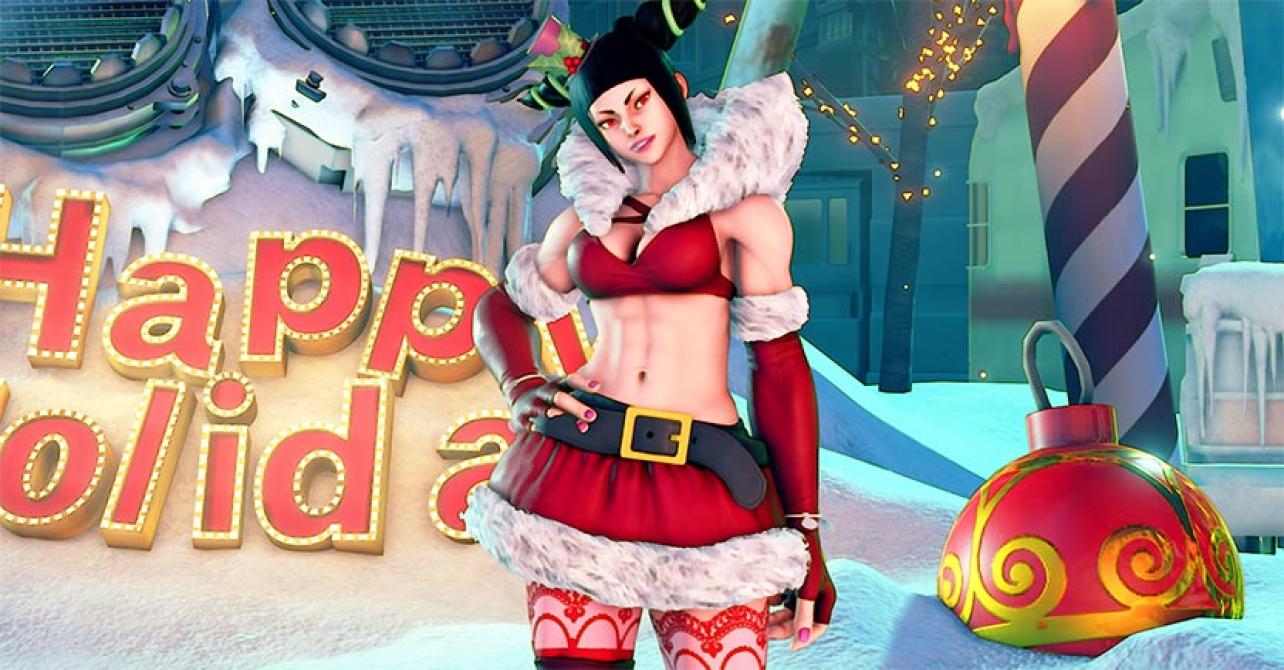 ¿Ya viste los trajes navideños para Street Fighter V?