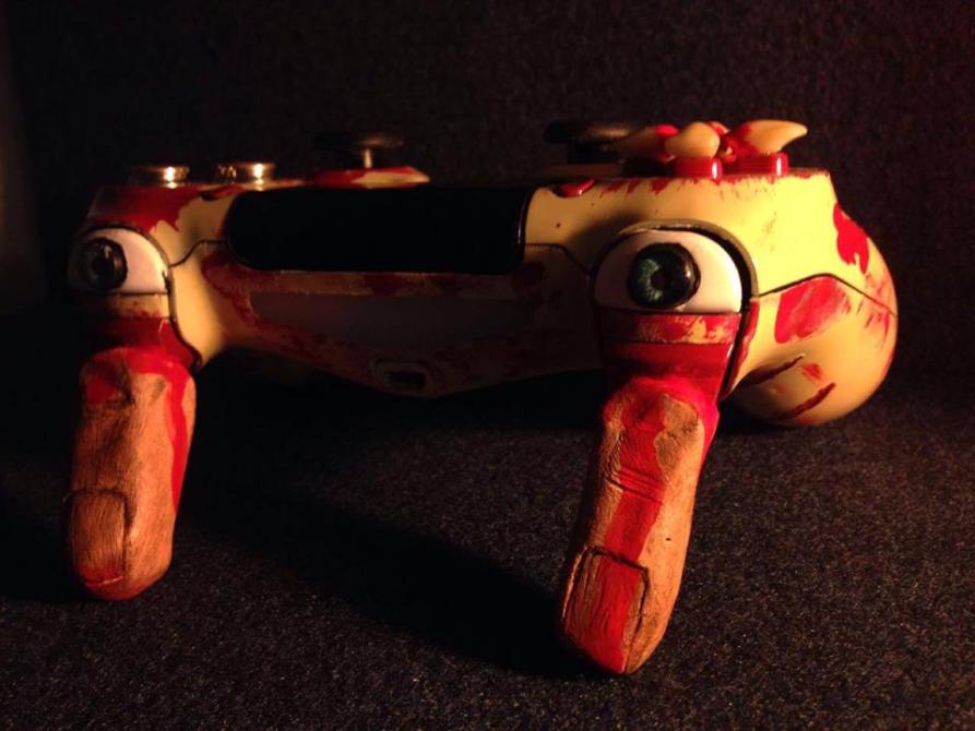 Mira este Dualshock 4 modificado con diseño de Resident Evil