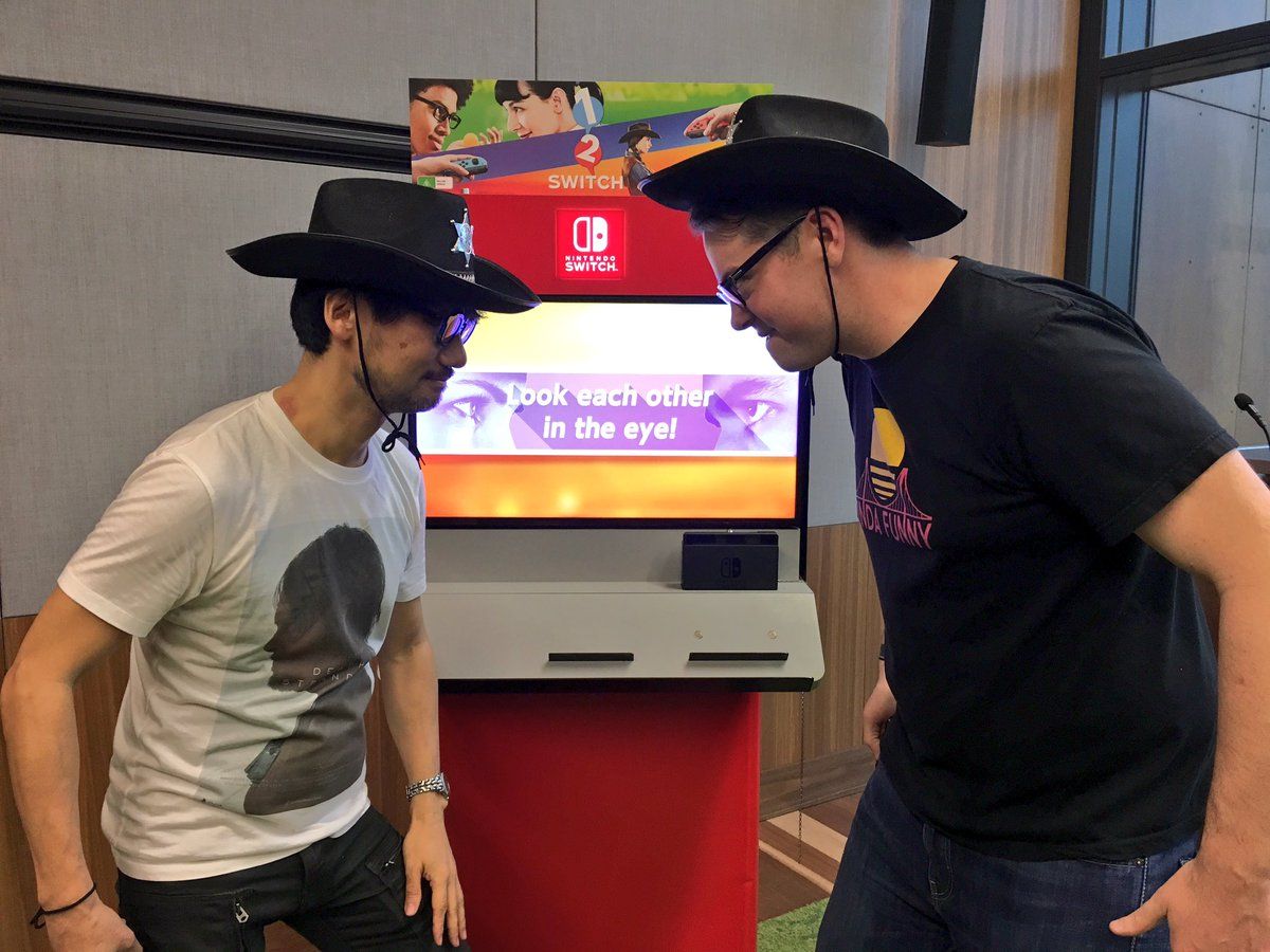 Kojima está encantado con Nintendo Switch y hasta jugó a 1-2-Switch
