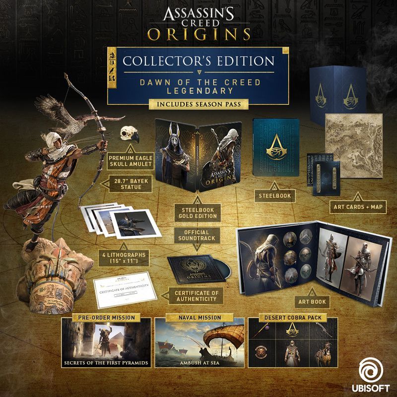 Ubisoft presentó la edición especial definitiva de Assassin’s Creed: Origins