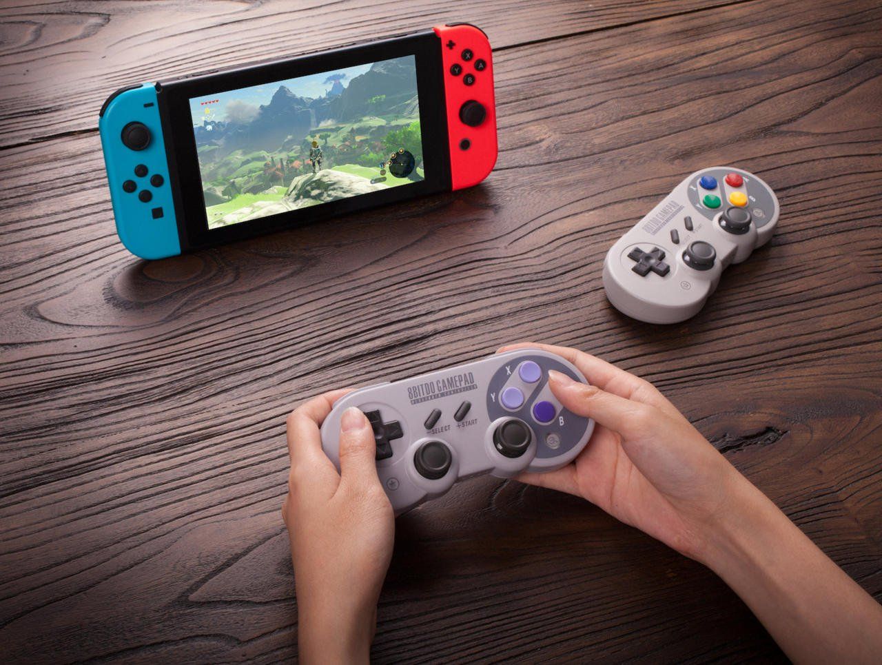 8bitdo presenta su nuevo control para Nintendo Switch basado en el de SNES