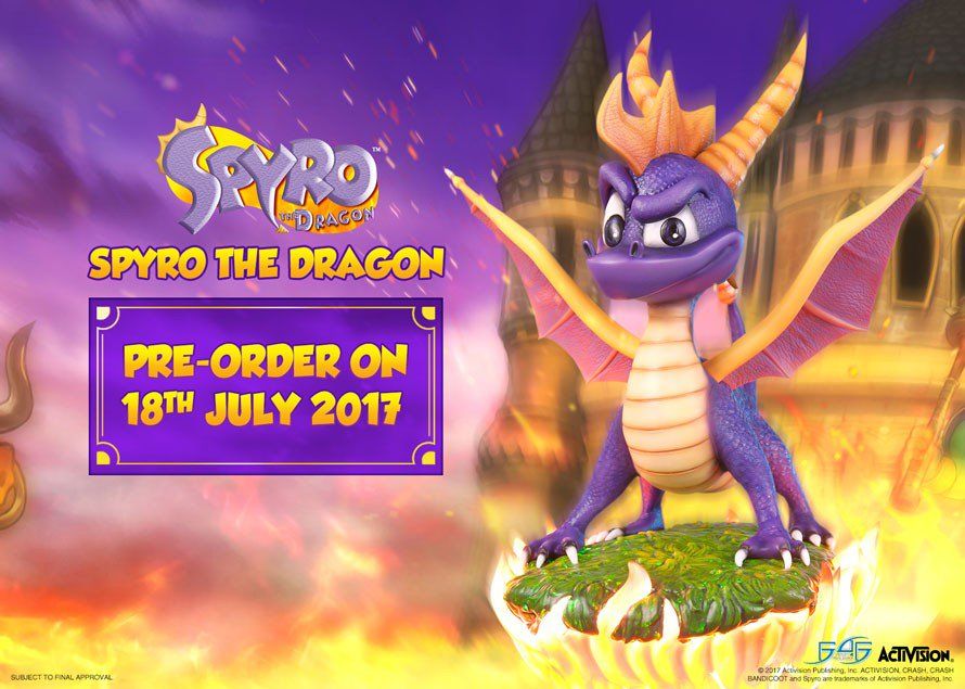 Vean esta increíble estatua de Spyro the Dragon