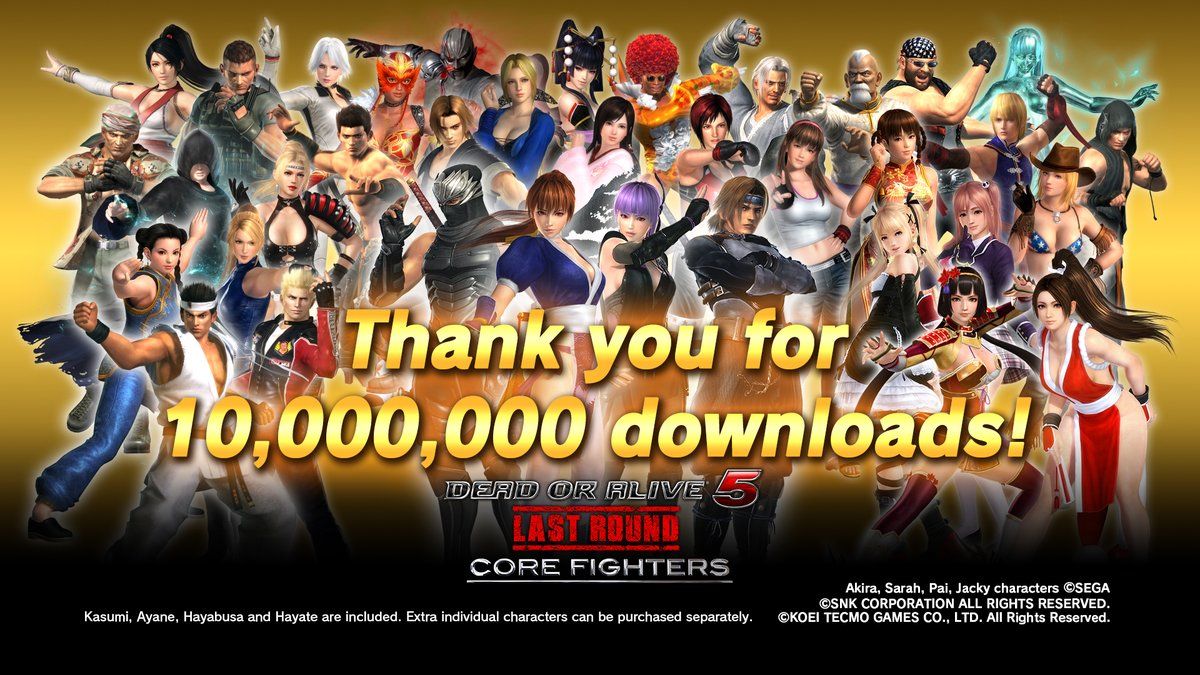 Dead or Alive 5 suma ya 10 millones de descargas