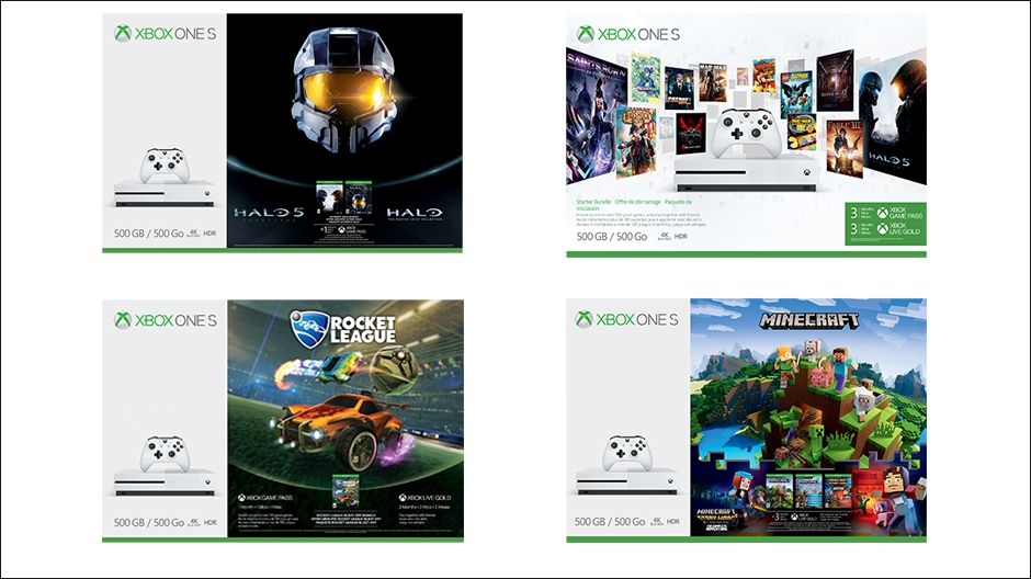 Microsoft revela nuevos bundles para Xbox One S