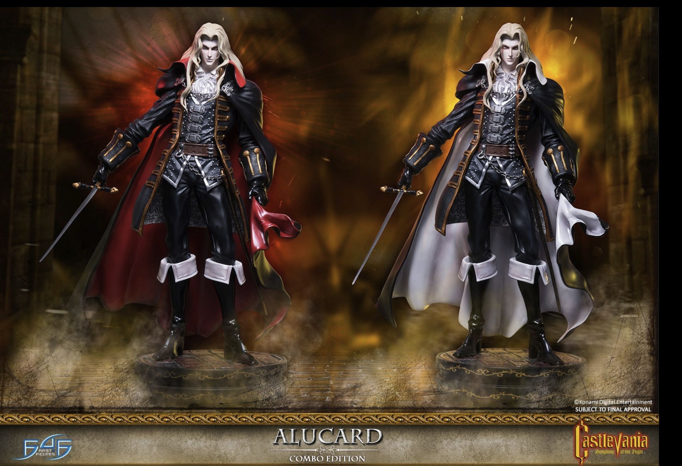 Mira esta estatua de Alucard de Castlevania: Symphony of the Night