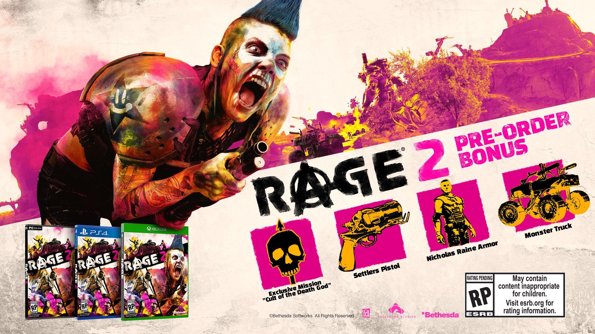Conoce los extras de preventa de RAGE 2 en USA