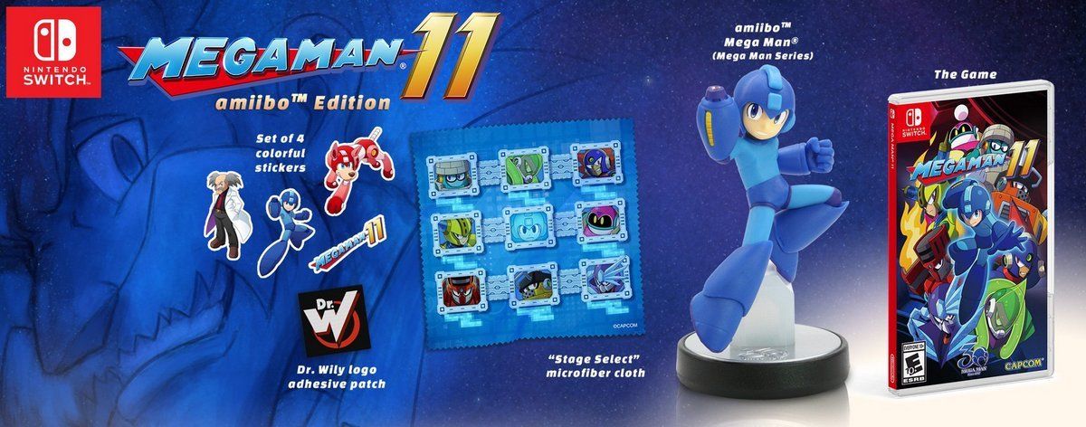 Mega Man 11 llegará a Nintendo Switch con un nuevo amiibo