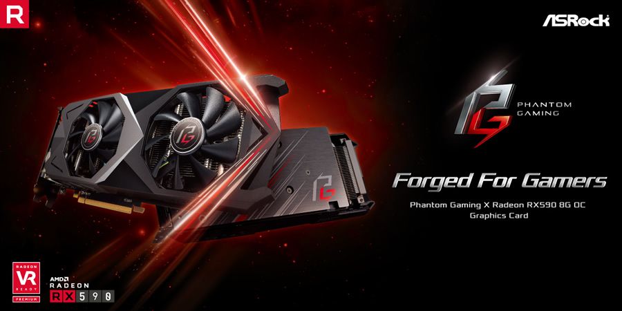 ASRock presenta la placa de video Phantom Gaming X Radeon RX590 8G OC