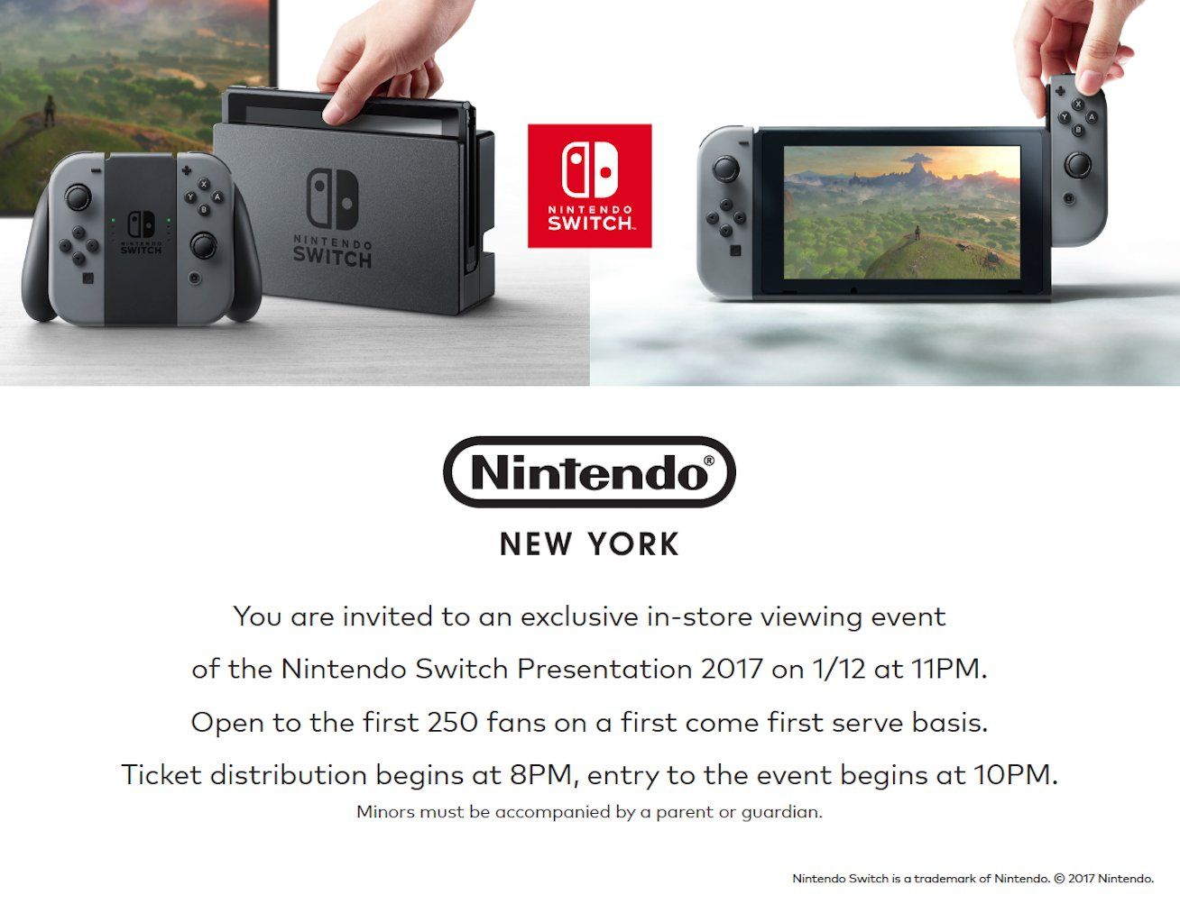 Habrá un evento de Nintendo Switch en Nueva York esta semana