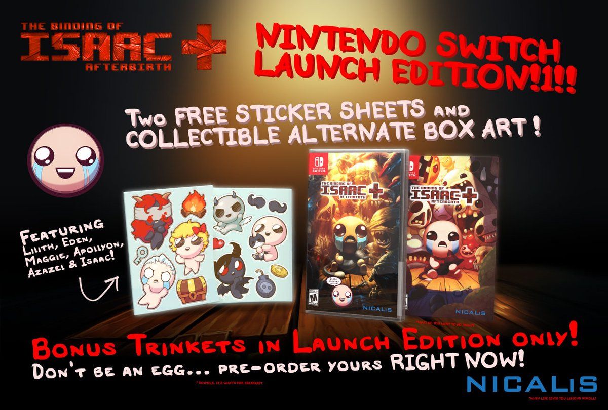 Conoce el contenido extra de The Binding of Isaac: Afterbirth + para Nintendo Switch
