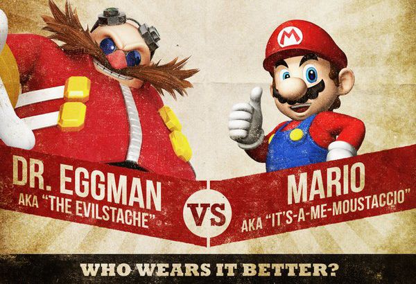 ¿Quién tiene el mejor bigote? ¿Super Mario o Doctor Eggman?