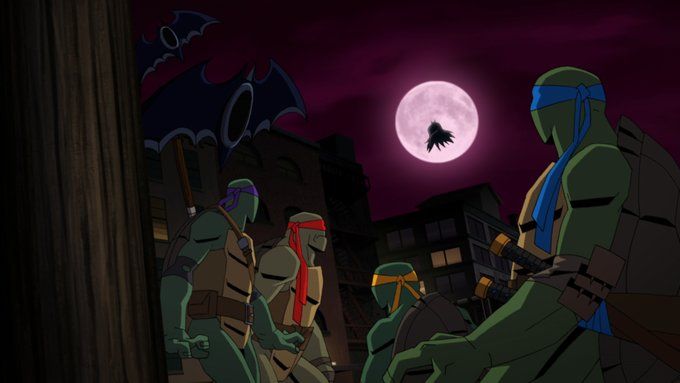¡Cowabunga! Tendremos una película animada de Batman vs. TMNT