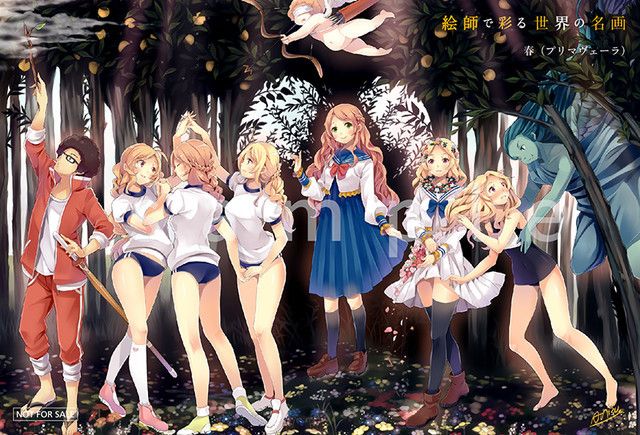 Homenaje a los grandes maestros de la pintura con obras al estilo moe