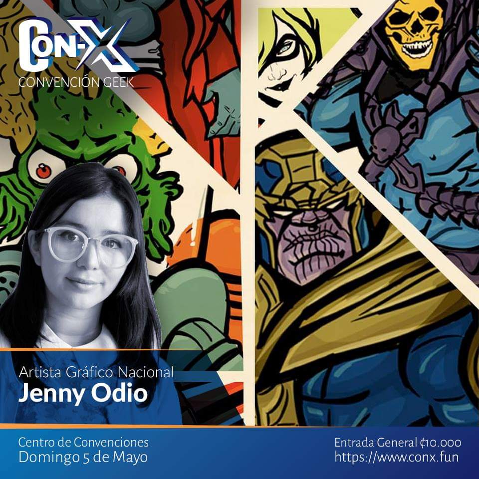 La maravillosa Jenny Odio presentará su arte en la Con-X