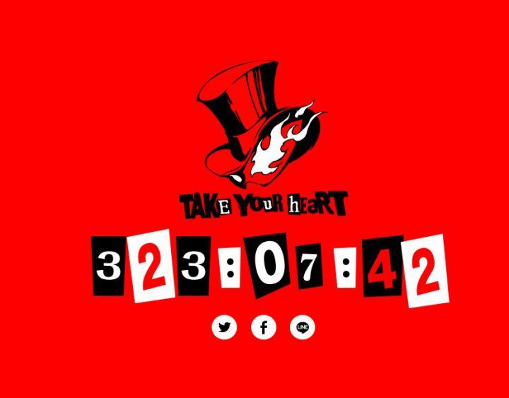 Una cuenta regresiva en la web de Persona 5 para este 5 de mayo
