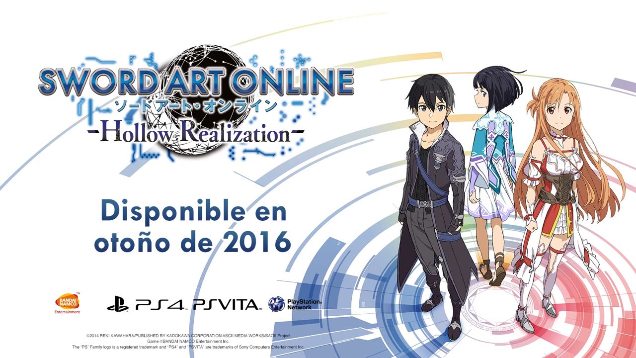 Nuevo tráiler de Sword Art Online: Hollow Realization con subtítulos en español