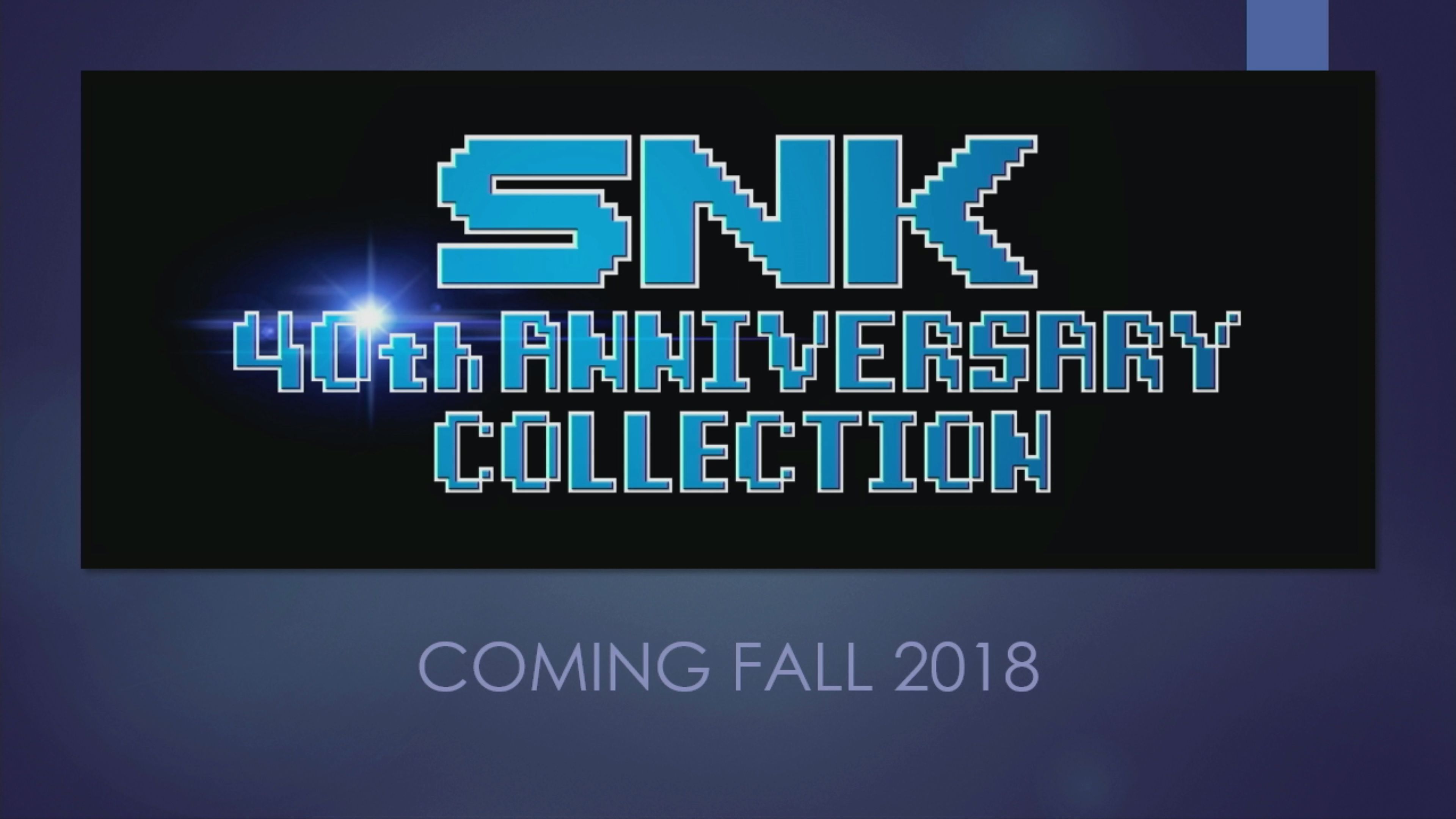 SNK 40th Anniversary Collection se muestra en un vídeo desde la E3 2018