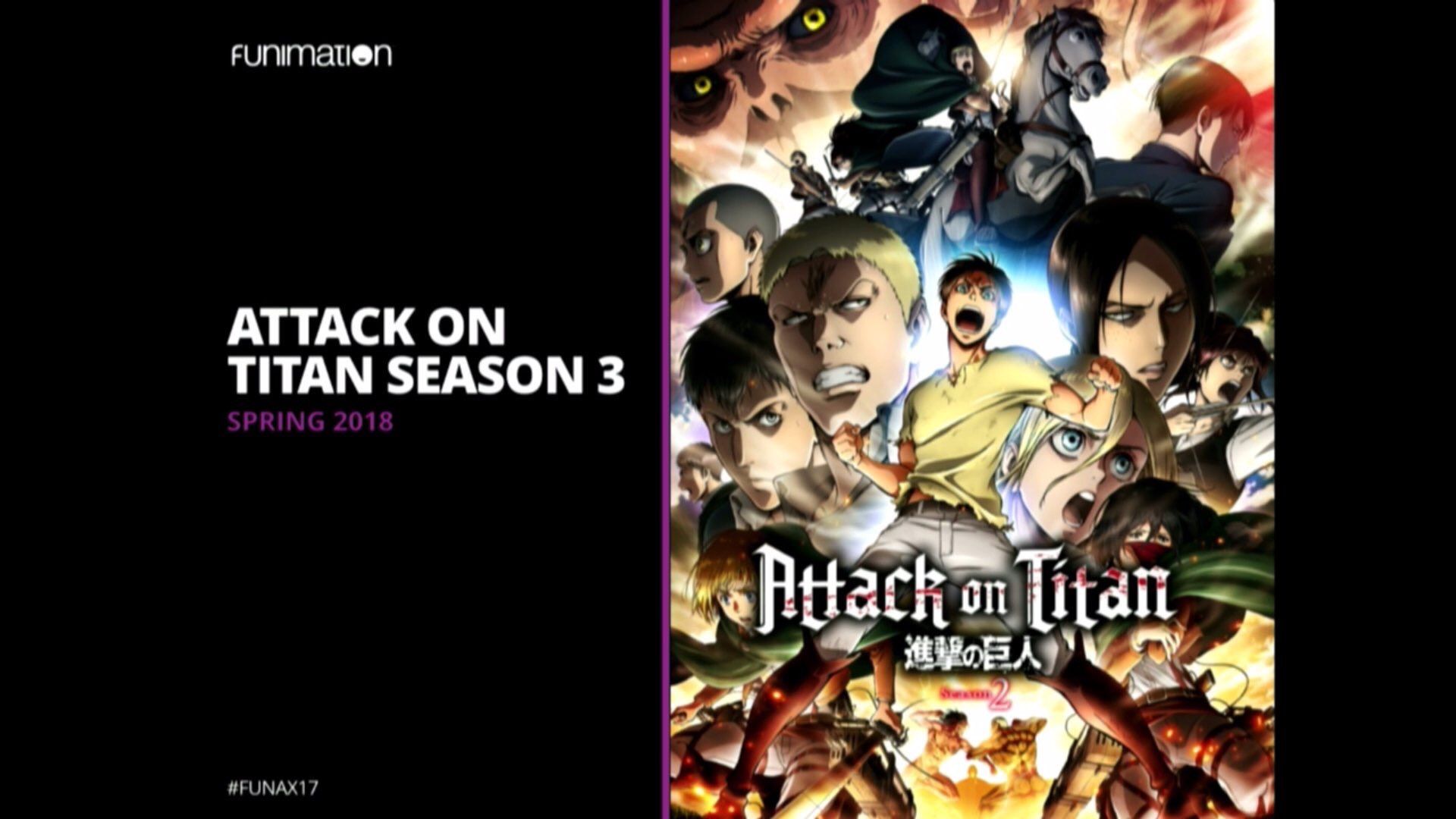 La tercera temporada de Shingeki no Kyojin llegará en primavera de 2018