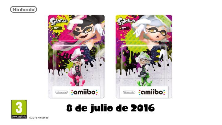 Nuevos amiibo de Splatoon para el 8 de julio
