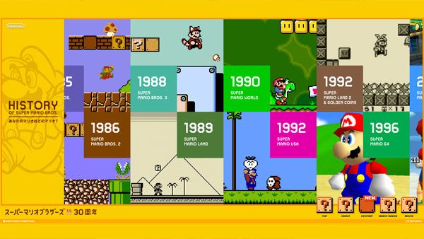 Infografía: celebración de los 30 años de Super Mario Bros