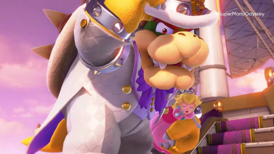 Este nuevo arte de Super Mario Odyssey muestra a Mario en un mundo submarino