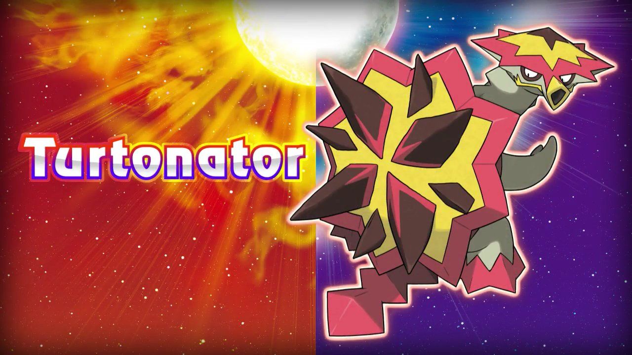 Pokémon Sun & Moon presenta al nuevo Pokémon llamado Turtonator