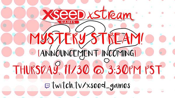 XSEED Games tendrá un nuevo anuncio este próximo 30 de noviembre