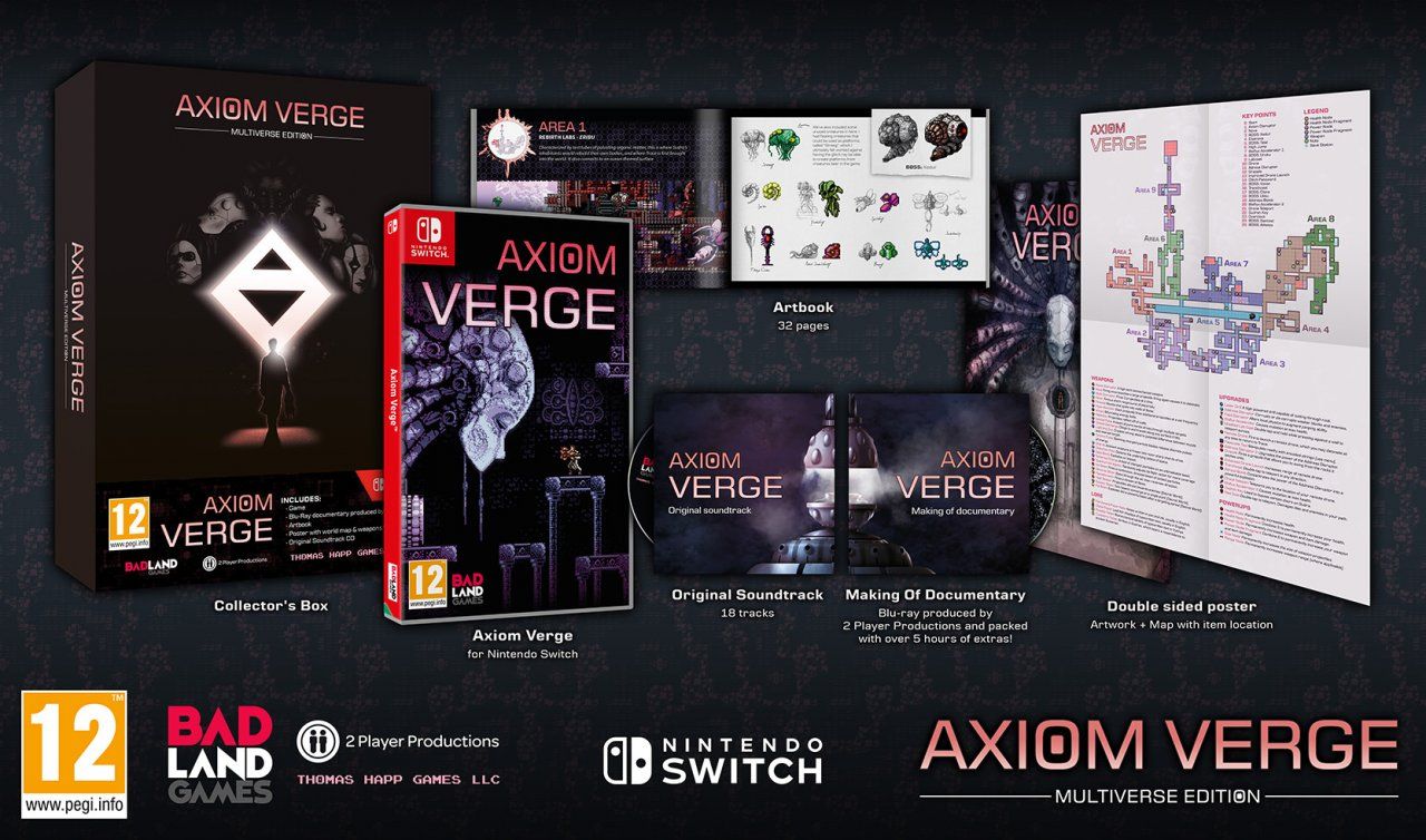 Axiom Verge ya está disponible en formato físico para PlayStation 4, PS Vita y Nintendo Switch