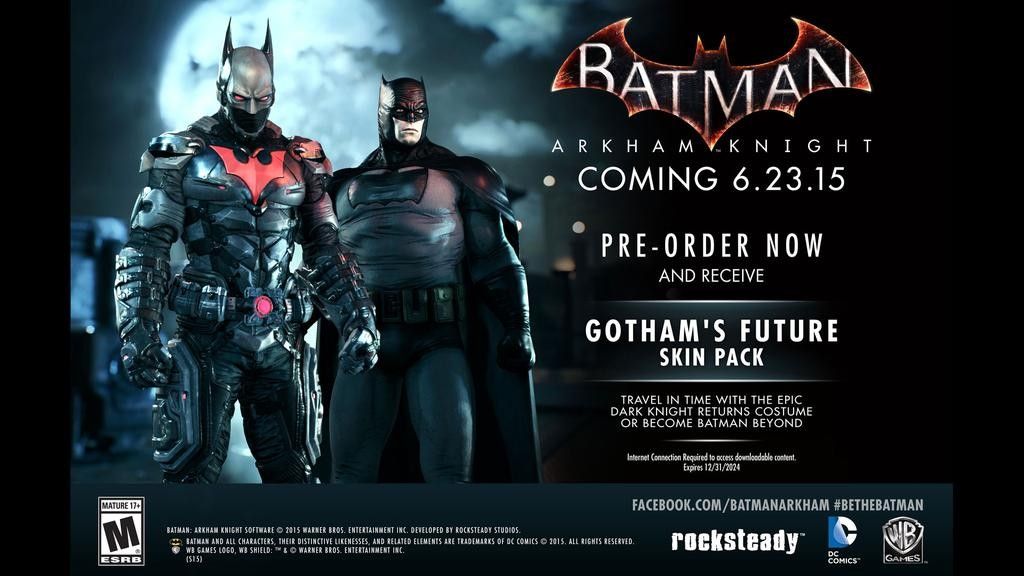 Nuevos Skins para Batman Arkham Knight