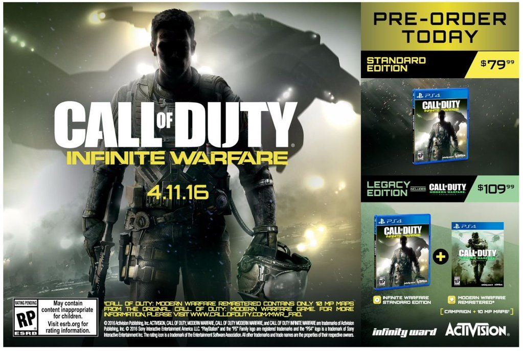 Call of Duty: Infinite Warfare incluiría una remasterización de Modern Warfare