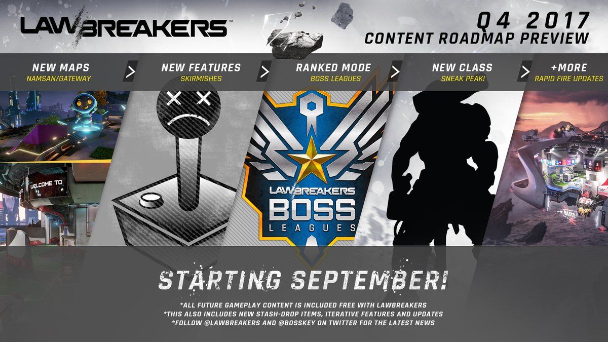 Lawbreakers recibirá nuevos mapas, modos y funciones de forma gratuita